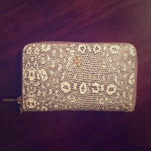Tory Burch snakeskin wallet